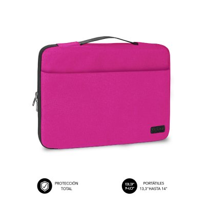 FUNDA PORTATIL SUBBLIM FUNDA ORDENADOR ELEGANT LAPTOP SLEEVE 13,3-14 PINK