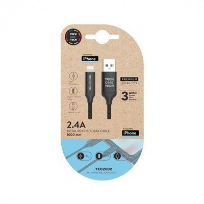 CABLE MICRO USB TECH ONE TECH PARA APPLE 1M NEGRO