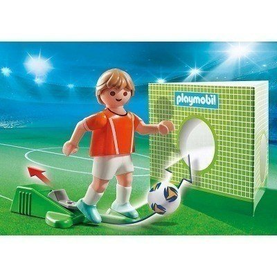 Playmobil deportes jugador de futbol - paises bajos holanda