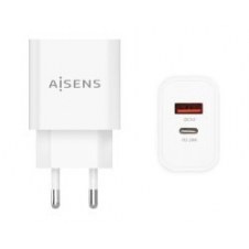 Cargador De Pared Aisens 20w Usb-a/c Blanco