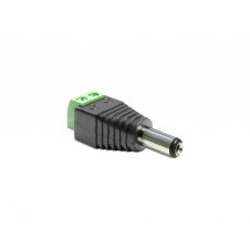 DeLOCK 65396 cambiador de género para cable DC 2.1 x 5.5 mm 2p Negro, Verde