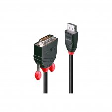 Lindy 41492 adaptador de cable de v?deo 3 m DVI-D DisplayPort Negro