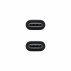 Cable Usb 2.0 3A, Tipo Usb-C/M-Usb-C/M Negro 2.0 M