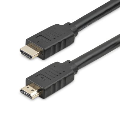 Cable de 15 metros HDMI con ethernet de alta velocidad Activo 4K de 60Hz - Cable HDMI CL2 para Instalación en Pared - Cable UHD Largo Durable - HDR de 18Gbps - Negro