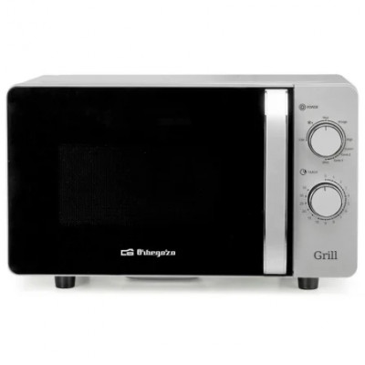 Microondas Orbegozo MIG 2072 CE/ 700W/ Capacidad 20L/ Función Grill/ Gris