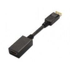Cable Aisens Dp/m A Hdmi A/h 15cm Negro