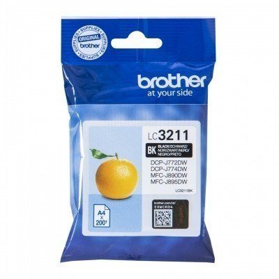 CARTUCHO INK JET BROTHER ORIGINAL NEGRO LC3211BK DCPJ572/MFCJ491