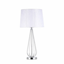 Sobremesa Robina 1xe27 Cromo C/pant Blanca 62x30x30 Cm