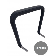 Piqueras y Crespo Kit de 3 parejas de brazos fijos para sillas Iso