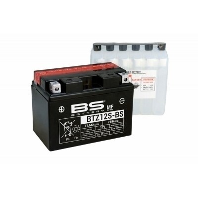 BS BATTERY Battery Maintenance Free with Acid Pack - BTZ12S-BS 300697