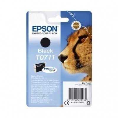 Epson T0711 Negro Cartucho de Tinta Original - C13T07114012