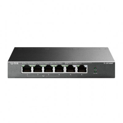 Switch 6 puertos tp - link tl - sf1006p 10 - 100 4 puertos poe+
