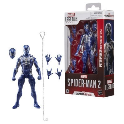 Figura hasbro marvel legends series spider - man 2 peter parker (anti - venom suit style)