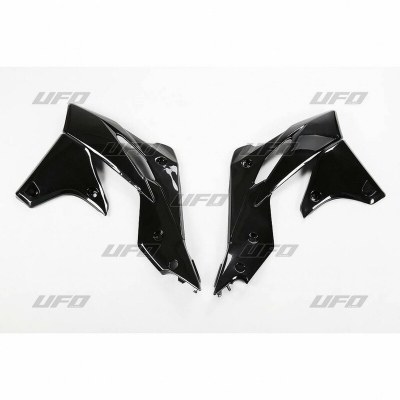 Paneles laterales radiador UFO negro Kawasaki KX250F KA04725#001