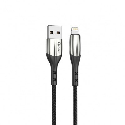 Cable qcharx toronto usb a lightning 3a - 1 m - zinc negro cordon suave