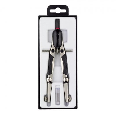 S0676580 compás Negro, Acero inoxidable