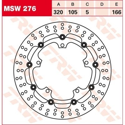 Discos de freno TRW MSW276