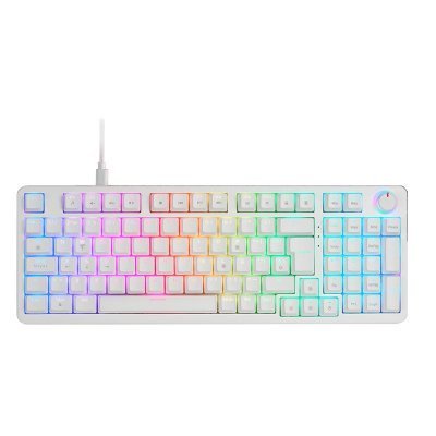 Teclado mars gaming mkprowyes silentswitch rgb blanco