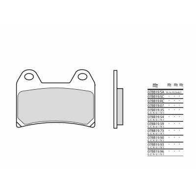 BREMBO Street Sintered Metal Brake pads - 07BB1996 07BB1996