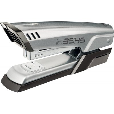 Maped Half Strip A-3545 Grapadora Metalica de Sobremesa - Hasta 25 Hojas a la Vez - Admite Grapas 24/6 y 26/6 - Grapado Abierto y Cerrado - Color Gris Metalizado