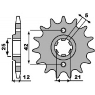 PBR Steel Standard Front Sprocket 571 - 530 571.15.18NC