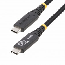 StarTech.com Cable USB4 de 1m - Cable USB Tipo C Certificado USB-IF - Cable USB-C de 40G - PD 3.1 EPR de 240W - 8K 60Hz - Compatible con Puertos Thund