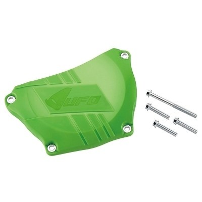 Protector tapa de embrague UFO verde Kawasaki KX250F AC02404