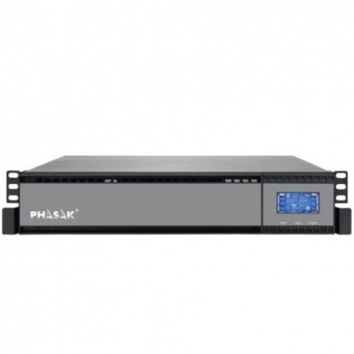 SAI Online Phasak Rack 19 1000 VA Online LCD/ 1000VA900W/ 2 Salidas/ Formato Rack