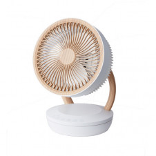 Ventilador Sobremesa Ruiseñor Blanco/haya 45w 3vel 3asp Remoto,temporizador,tactil 35,7x25,5x19,3cm