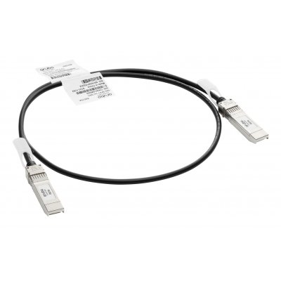 Aruba Networking 10G SFP+ / SFP+ 1m Cable de fibra óptica e InfiniBand SFP+ Negro