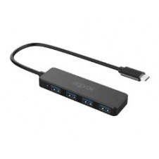Hub Approx Usb-c A 4xusb-a 3.0 27cm Negro