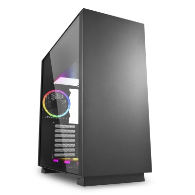 Caja sharkoon pure steel atx 2 x usb 3.0 sin fuente rgb