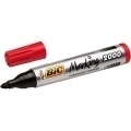 Bic Marking 2000 Ecolutions Rotulador Permanente - Punta de 4.95 mm - Tinta con Base de Alcohol - Ecologico - Secado Rapido - Color Rojo