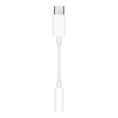 Cable usb tipo c a jack 3.5mm apple macho - hembra blanco