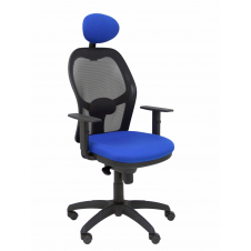 SILLA JORQUERA MALLA NEGRO CABECERO FIJO ASIENTO BALI AZUL 15SNBALI229C