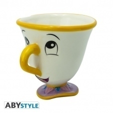 Taza 3d abystyle disney la bella y la bestia - chip