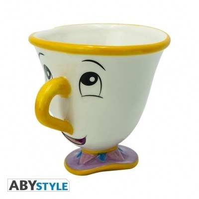 Taza 3d abystyle disney la bella y la bestia - chip