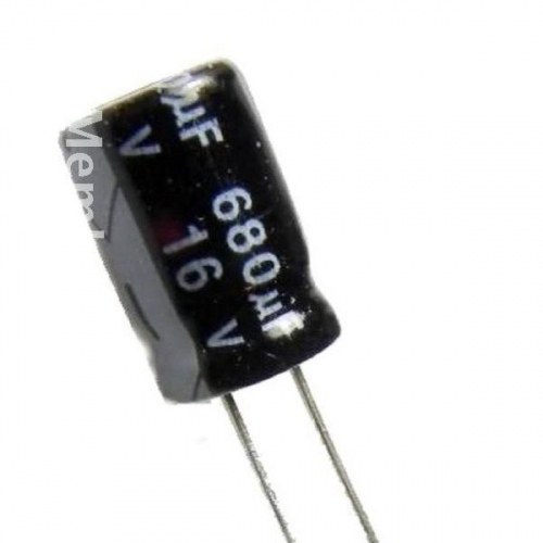680uF 16Vdc 105ºC Condensador Electrolitico 10x17mm Radial
