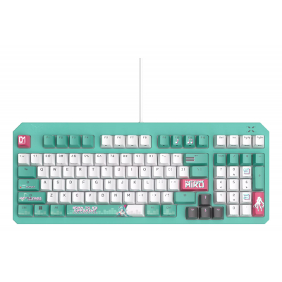 TUF Gaming K3 Gen II Hatsune Miku Edition teclado Juego USB Multicolor
