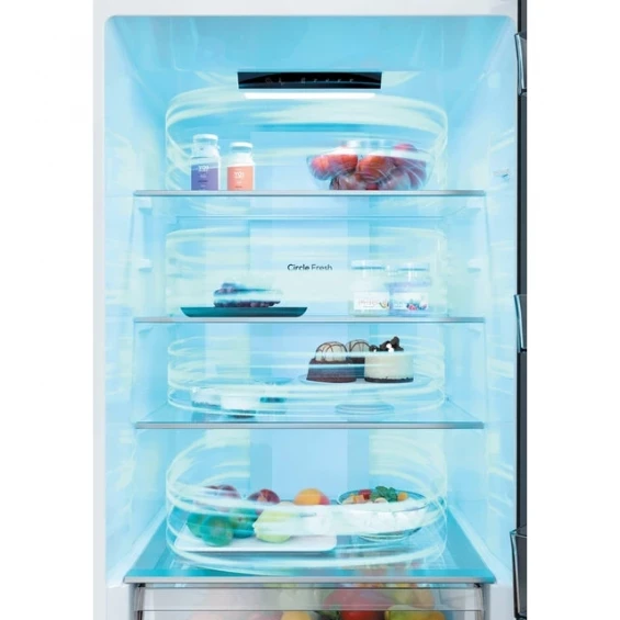 Frigorífico combi Candy CNCQ2T6S18CX, 185 x 59,5 x 59,9 cm, No Frost, clase C, 159 kWh/año, 35 dB, 315 litros, inox - imagen 11