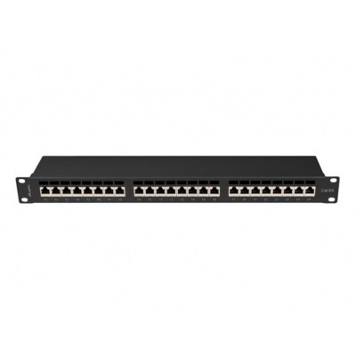 PATCH PANEL 24 PORT 1U 19 CAT.6A FTP BLACK LANBERG