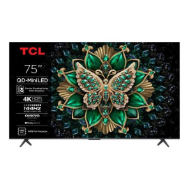 Televisión QLED OLED Mini LED TCL 75C6K, 75", 4K Ultra HD, Smart TV, MINILED, Google TV, HDR, Onkyo, Dolby Atmos, 144Hz, Subwoofer, HDR10+