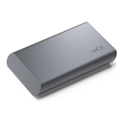 Disco duro externo lacie mobile secure 500gb usb tipo c gris