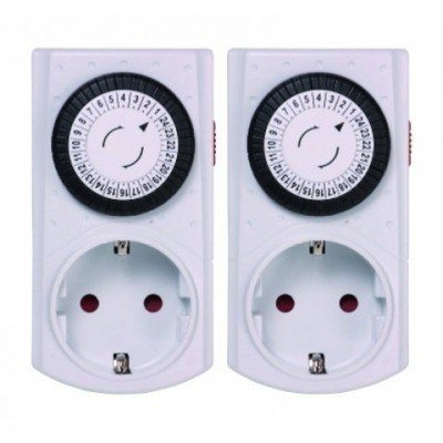 2 PROGRAMADOR/TEMPORIZADOR DE ENCHUFE ANALOGICO DIARIO