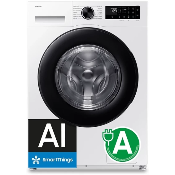 Lavadora Samsung WW10FG5U34AEEC, 10 kg, 1400 rpm, clase A, blanco