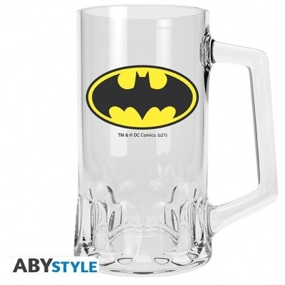 Jarra de cristal dc comics - batman logo