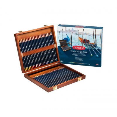 CAJA MADERA 48 LAPICES DERWENT WATERCOLOUR