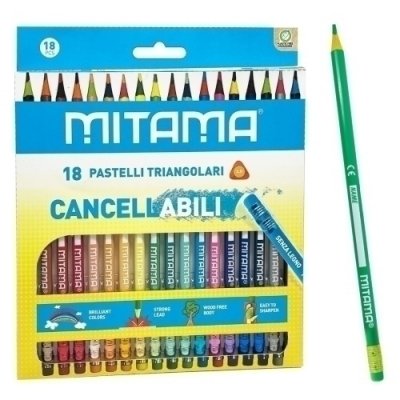 LAPICES COLOR MITAMA BORRABLES C/18