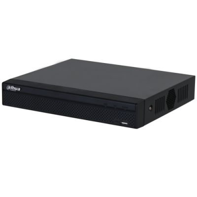 (DHI-NVR2104HS-P-4KS3) DAHUA GRABADOR IP 4 CANALES POE 1HDD 4K CON INTELIGENCIA ARTIFICAL COMPACT 1U NEGRO