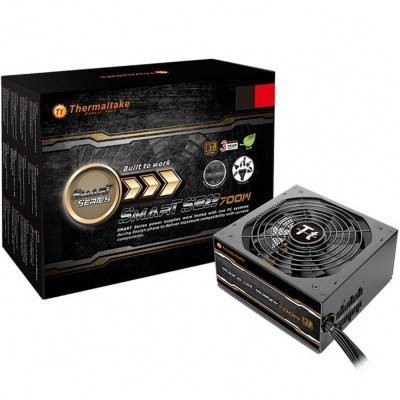 Fuente de alimentacion atx 700w thermaltake smart se2 negro 87% eficiencia - semi modular - ventilador 140mm